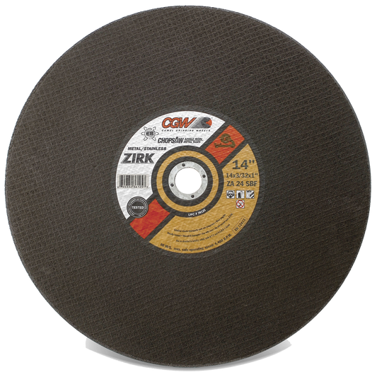 14" X 3/32" X 1" Type 1 30-Grit Aluminum Oxide Cutting Wheel