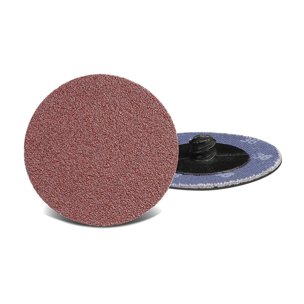 1-1/2" Dia Roll-On 60-Grit Brown Aluminum Oxide Change Disc