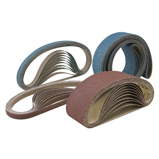 1/2" W x 18" L 36-Grit A3 Aluminum Oxide X-Weight Abrasive Belt