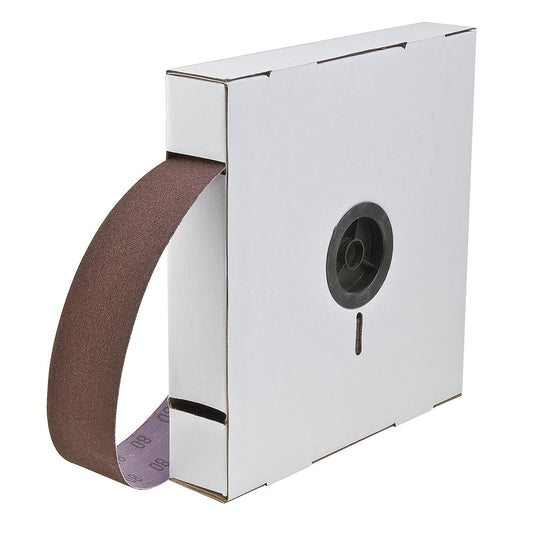 1" W x 50 yd L 220-Grit Brown Aluminum Oxide Abrasive Shop Roll