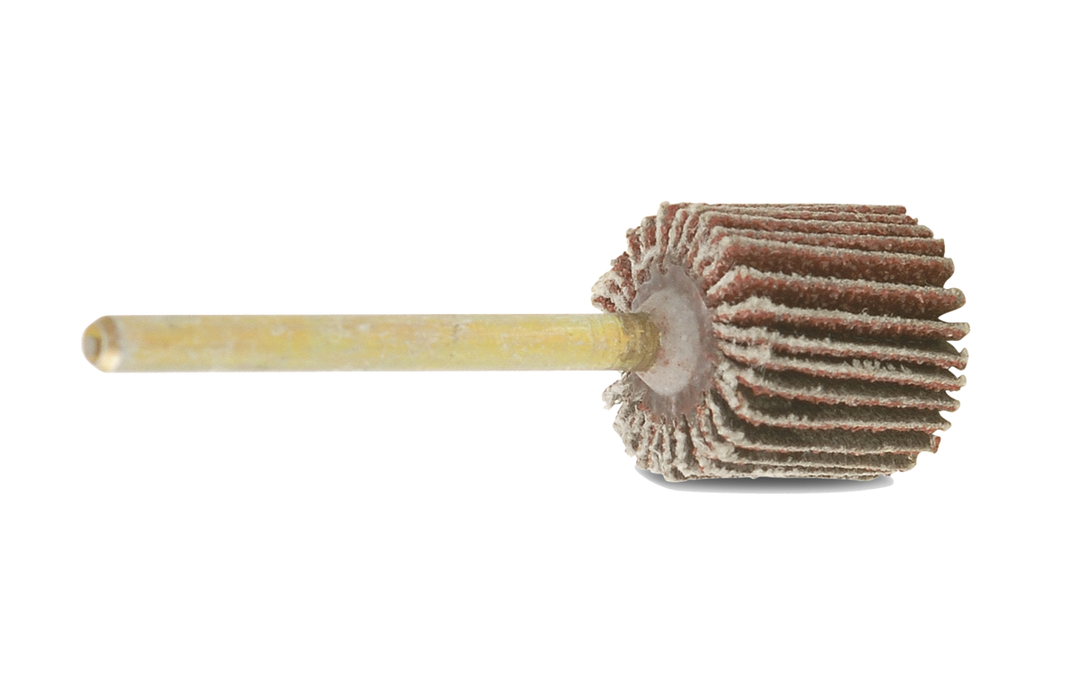 1-3/16" X 3/16" X 1/8" Shank 60-Grit Straight Aluminum Oxide Mini Flap Wheel