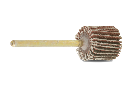 1-3/16" X 3/16" X 1/8" Shank 120-Grit Straight Aluminum Oxide Mini Flap Wheel