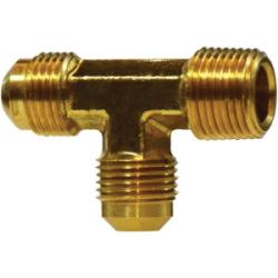 Run Tee 1/2FL X 1/2MIP X 3/8FL RUN TEE Brass