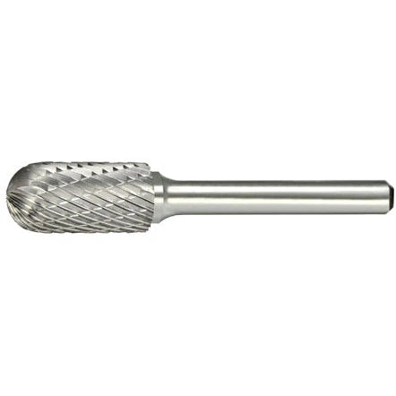 Alfa Tools Carbide Burr Cylindrical Double Cut Radius End