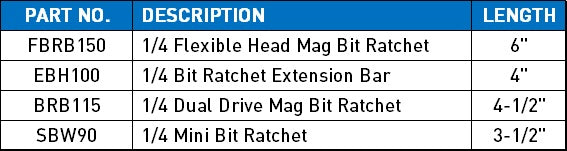 Bit Ratchet & Extension Bar Set