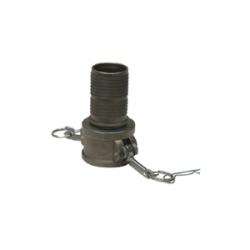 BUCHANAN RUBBER Cam and Groove Crimplok Coupler 4  PART C STAINLESS 316 CRIMPLOK