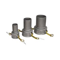 BUCHANAN RUBBER Type C Cam and Groove Crimplok Coupler 1-1-2  PART C ALUM CRIMPLOK