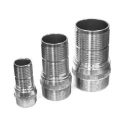 BUCHANAN RUBBER Crimplok Combination Nipple 6  CRIMPLOK COMB NIPPLE THREADED SS316