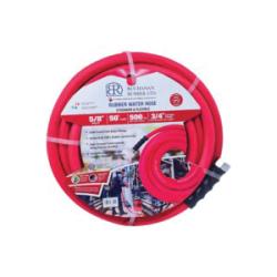 BUCHANAN RUBBER Water Hose 5/8" x 50' x150psi Red Water hose w/ fit