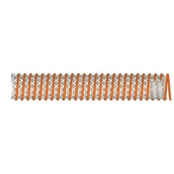 BUCHANAN RUBBER Textile Reinforced Water Suction Hose 10 TEXTILE REINFORCED ORANGE SUCTION