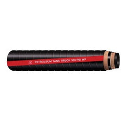 BUCHANAN RUBBER Tank Truck Hose 3  TANK TRUCK 300PSI SMOOTH RED STRIPE