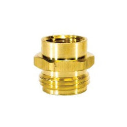 CHAMPION BRASS Straight Rigid Adapter 3/4 X 1/2 ML GARDEN HOSE to FPT Brass