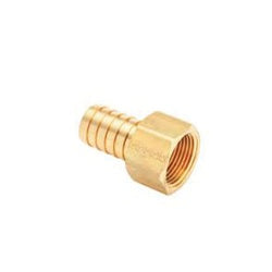CHAMPION BRASS Rigid Adapter 1/4 X 1/4 HOSE BARB to FPT Brass