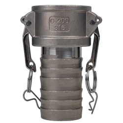 Cam and Groove Coupler 3/4  PART C STAINLESS 316 -LP