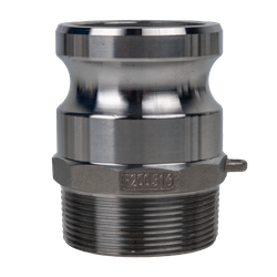 Cam and Groove Adapter 1-1/2  PART F STAINLESS 316 -LP