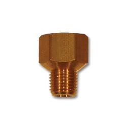 MID-AMERICA FITTINGS Extender Adapter 3/8 X 1/8 FIP X MIP ADPT Brass
