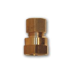 MID-AMERICA FITTINGS Coupling 1/4ODX1/4FPT LF COMP FE COUPL