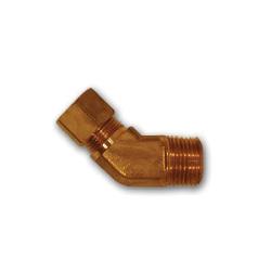 MID-AMERICA FITTINGS 45 deg Elbow 3/8X3/8 COMP FGD 45 MA ELBOW