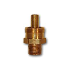 MID-AMERICA FITTINGS Adapter Body 3/8HE X 3/8MPT HOSE END MALE Brass