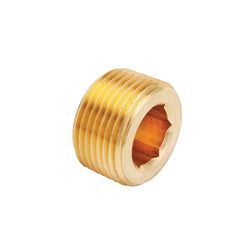 MID-AMERICA FITTINGS Countersunk Hex Plug 1/8 BRASS C/S HEX PLUG