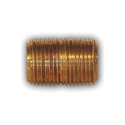 MID-AMERICA FITTINGS Close Nipple 3/8 X CLOSE YELLOW BRASS NIPPLE