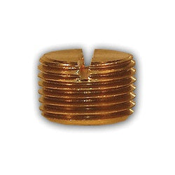 MID-AMERICA FITTINGS Slotted Plug 3/8 BRASS SLOTTED PLUG