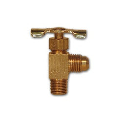MID-AMERICA FITTINGS 90 deg Angle Needle Valve 5/16 FL X 1/4 MPT NEEDLE VALVE