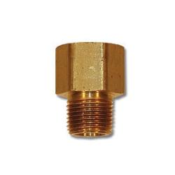 MID-AMERICA FITTINGS Extender Adapter 3/8 FPT X 3/8 MPT ADAPTER SAE Brass