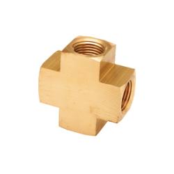 MID-AMERICA FITTINGS Barstock Cross 1/4 LEAD FREE B/STK CROSS