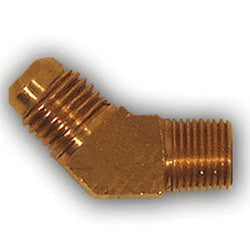MID-AMERICA FITTINGS 45 deg Barstock Elbow 3/8 FL X 1/4 MPT 45 ELL