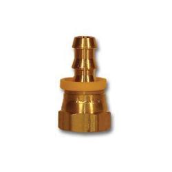 MID-AMERICA FITTINGS Swivel Adapter 1/4 HID X 5/16 FFL DUAL SEAT Brass