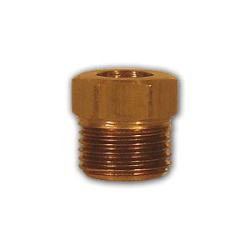 MID-AMERICA FITTINGS Hex Nut 1/4 BRASS INVERTED FLARE NUT