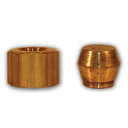 MID-AMERICA FITTINGS Adapter 1/4X3/8 COMP/FEFTF L/FREE ADAP Brass