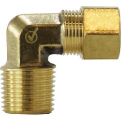 MID-AMERICA FITTINGS 90 deg Barstock Elbow 1/2ODX1/2MPT LF B/STK COMP ELB
