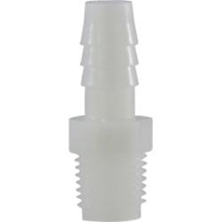 Straight Adapter 1 X 1 HB X MIP WHT NYLN ADAPTER