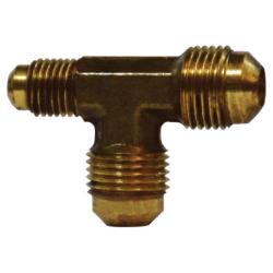 Reducing Tee 1/4 X 1/4 X 3/8 M RED FLARE TEE Brass