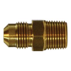 Heavy Adapter 1/4 FLARE X 1/8 MIP HVY ADAPTER Brass