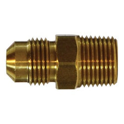 Adapter 3/8 X 1/8 CONN 45DEG FLARE- TUBE to MPT Brass