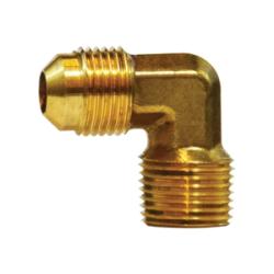 90 deg Light Pattern Elbow 5/8 X 1/2 LP M FLARE X MIP ELBOW