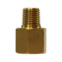SAE 45deg Flare Adapter 1/4 X 1/8 FE FLARE X MIP ADAPTER Brass