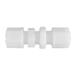 Bulkhead Union 1/2 WHT NYLN BULKHD COMP UNION