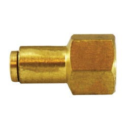 Adapter 1/4 X 1/8 PUSH-IN X FIP ADAT W/VITON Brass