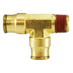 Fixed Run Tee 3/8 X 3/8 PUSH-IN X MIP RUN TEE Brass