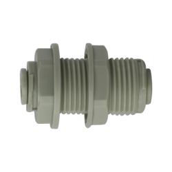 Bulkhead Union 3/8 PLASTIC P-IN BULKHEAD UNION
