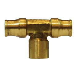 Branch Tee 1/4 X 1/8 PUSH-IN X FIP BRANCH T Brass