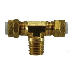 Branch Tee 1/8 X 1/8 POLY-FLO X MIP BRNCH T Brass
