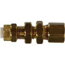 Bulkhead Union 1/4 POLY-FLO X COMP BULKHD UNION