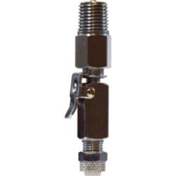 Double End Shut-off Connector 1/4 X 1/4 PF X MP DBL END Brass