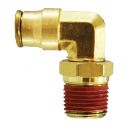90 deg Swivel Elbow 5/16 X 1/4 PUSHIN X MIP SWVL ELB