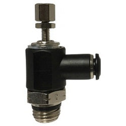 Meter Out Right Angle Flow Control Valve 6MM X M5 COMPOSITE FLOW CTRL VALVE-OUT